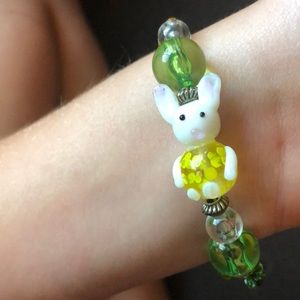 Rabbit and carrot bracelet